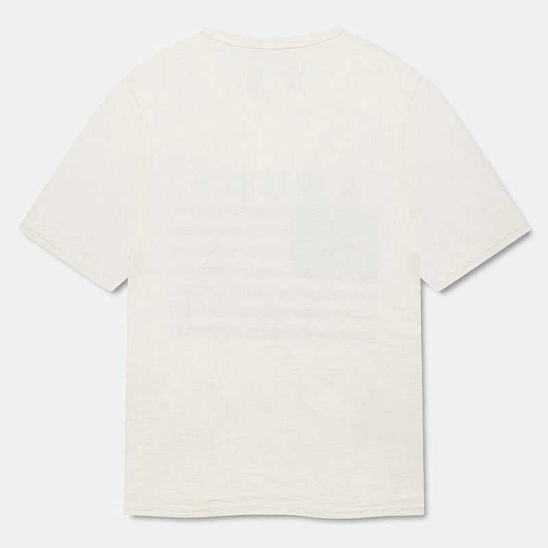 RHUDE USA Flag Slub Tee – White