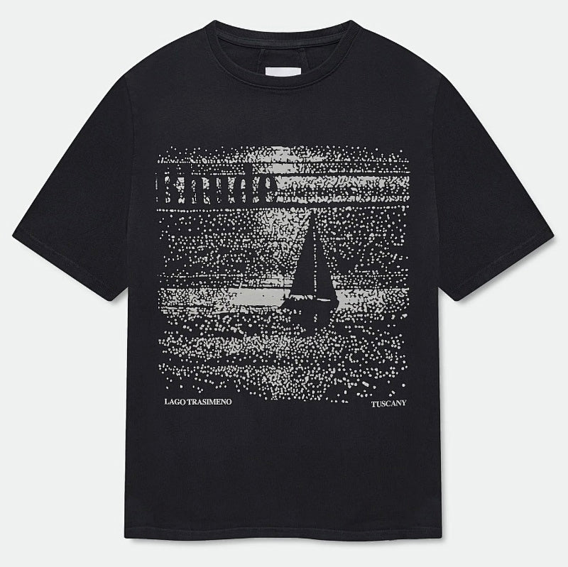 RHUDE Lago Trasimeno Tee – Black