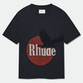 RHUDE Eagle Logo Slub Tee – Black