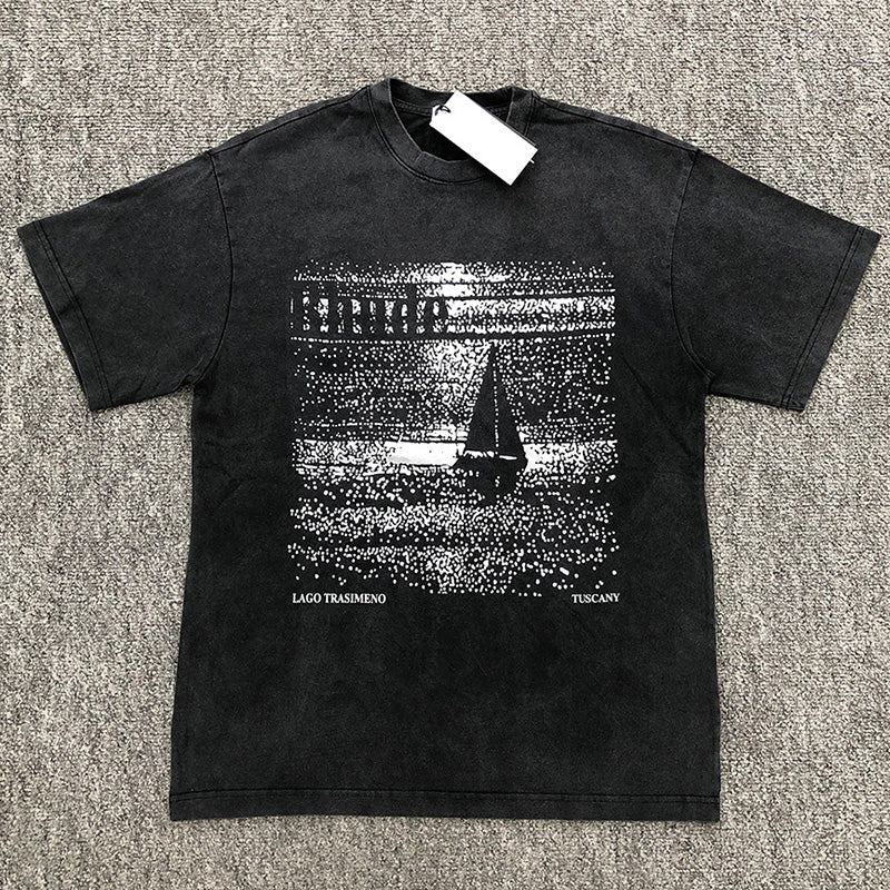RHUDE Lago Trasimeno Tee – Black