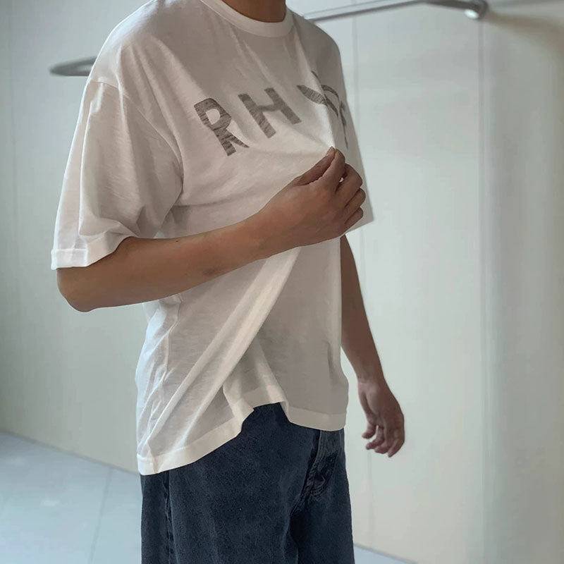 RHUDE Distressed-Effect T-Shirt – White