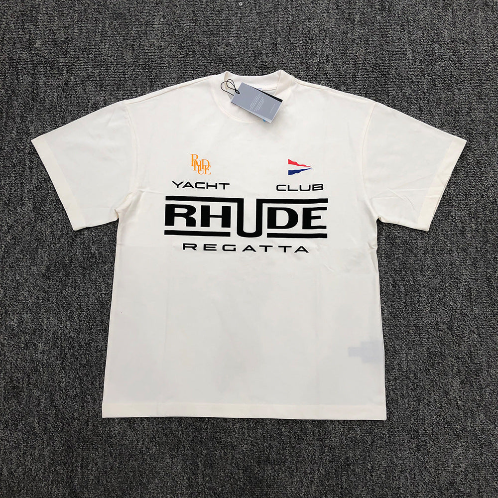 RHUDE Regatta Club T-Shirt – Off-White