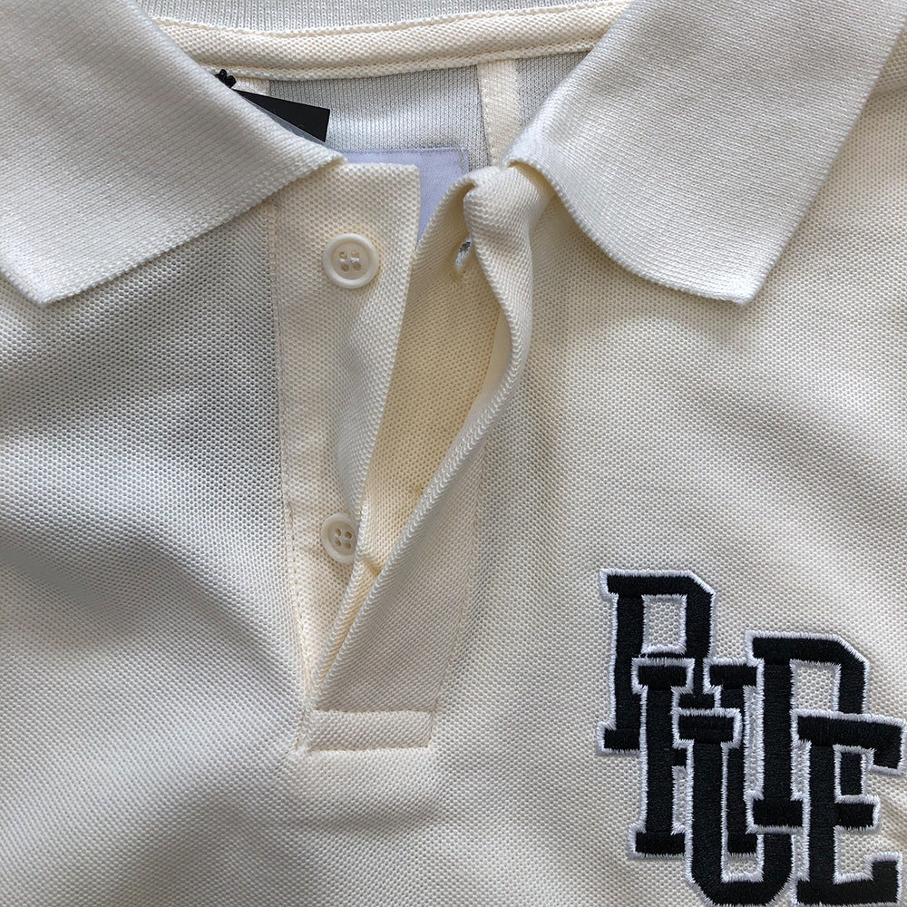 RHUDE Boxy Cotton-Piqué Polo Shirt – Off-White