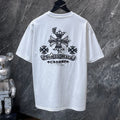 Chrome Hearts Crown Scepter Crest Embroidered Tee – White