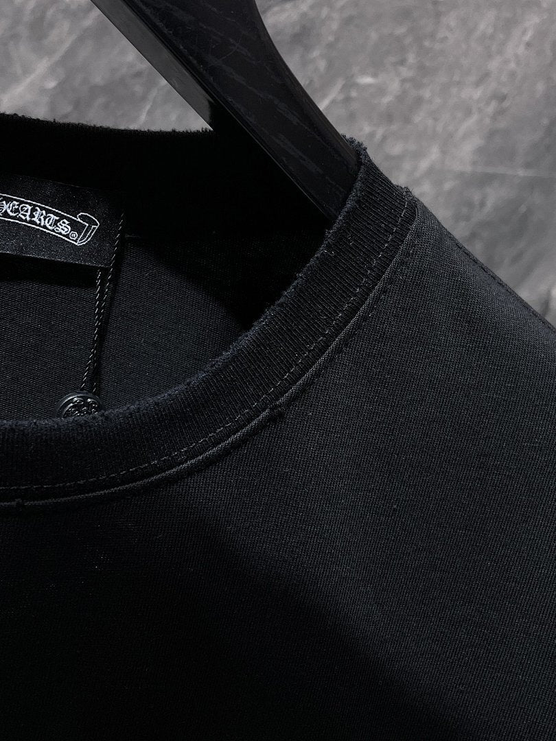 Chrome Hearts Crown Scepter Crest Embroidered Tee – Black