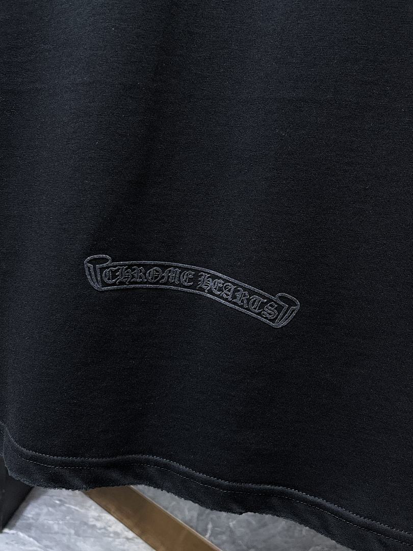 Chrome Hearts Neon Pink Banner Fleur Cross Graphic Tee – Black