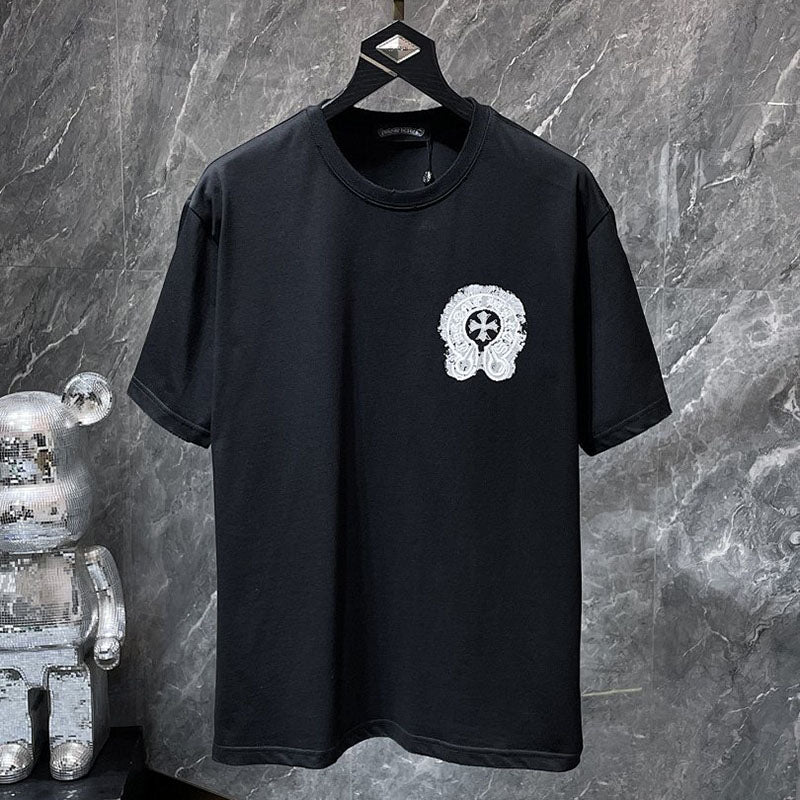 Chrome Hearts Horseshoe Cross Graphic Tee – Black