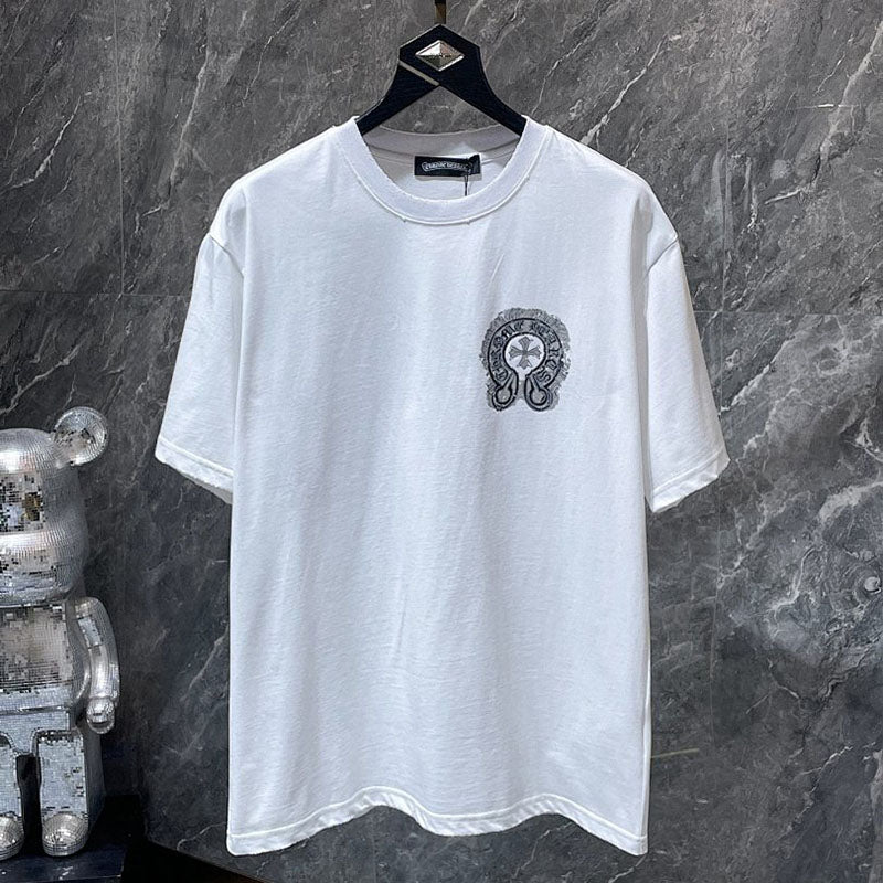Chrome Hearts Horseshoe Cross Graphic Tee – White