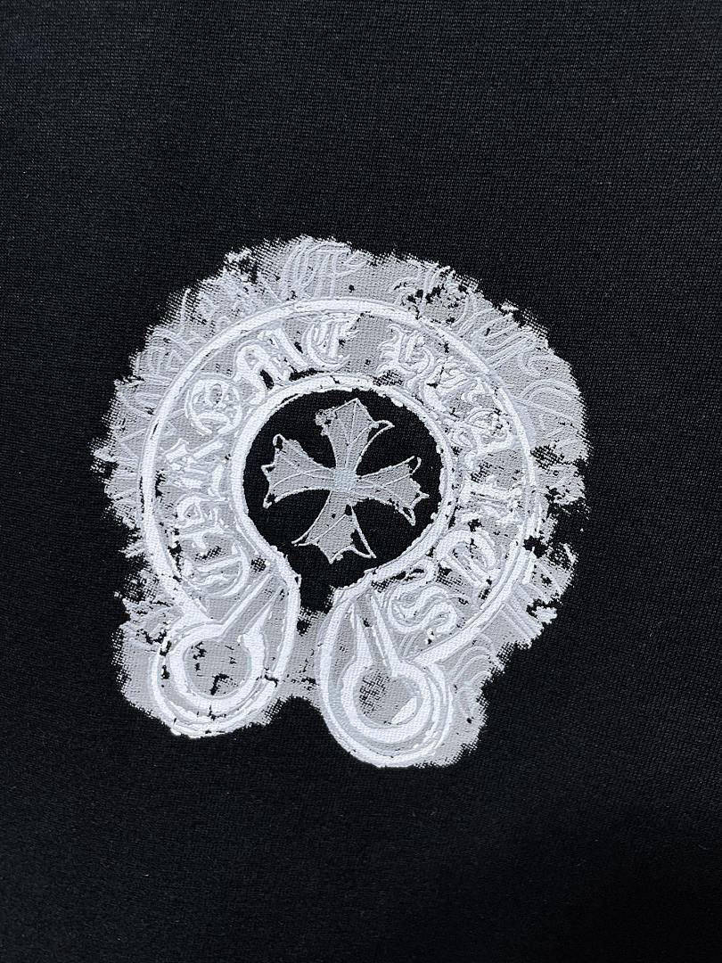 Chrome Hearts Horseshoe Cross Graphic Tee – Black