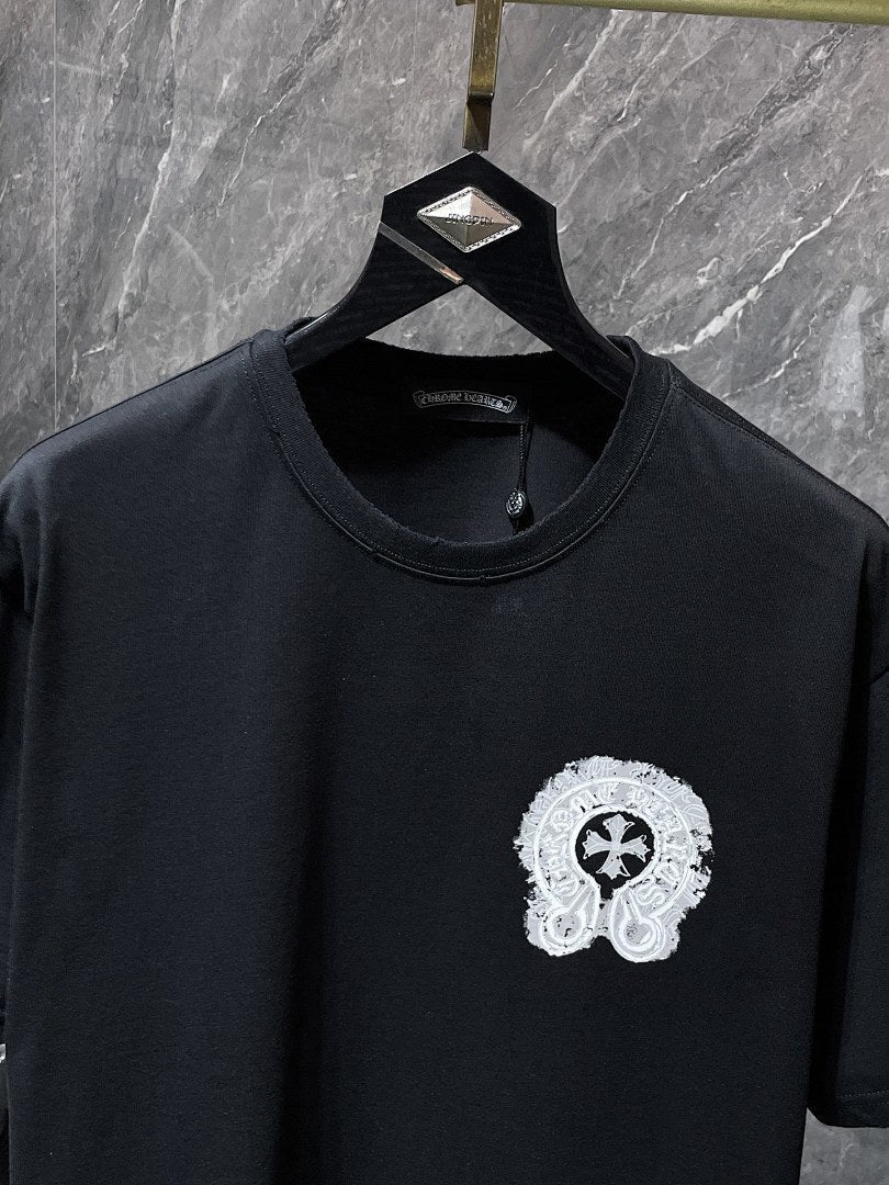 Chrome Hearts Horseshoe Cross Graphic Tee – Black