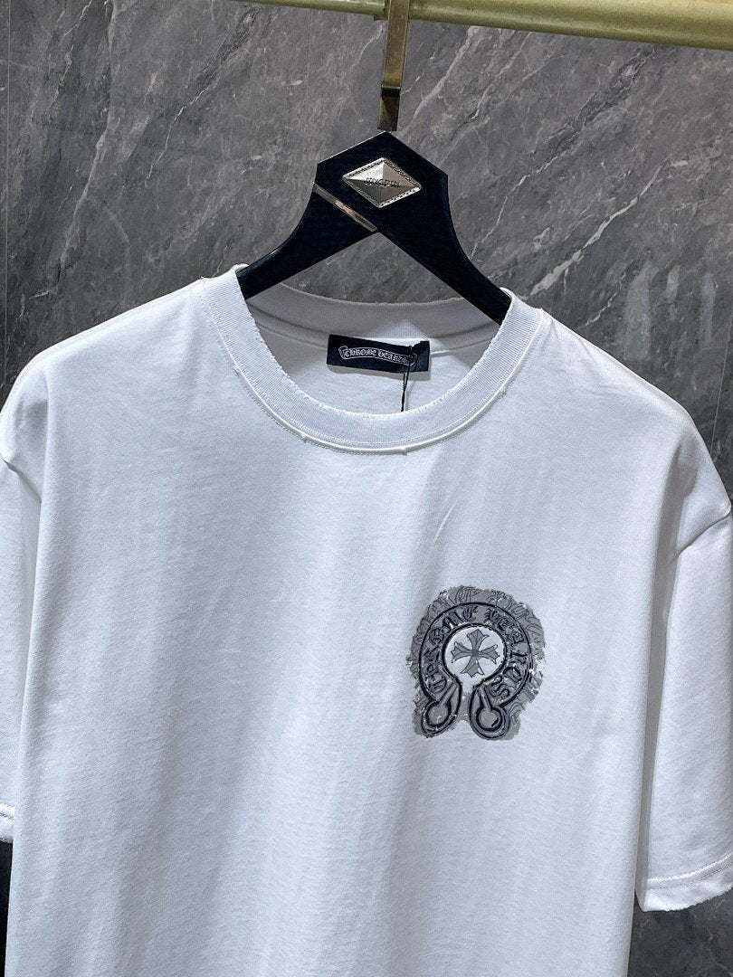 Chrome Hearts Horseshoe Cross Graphic Tee – White