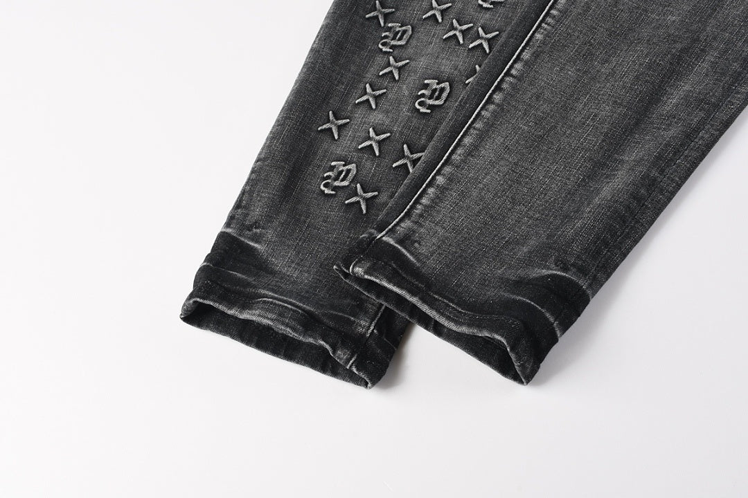 Purple Brand Skinny Jeans #9153 – Destroyed Crystal Diamond Denim