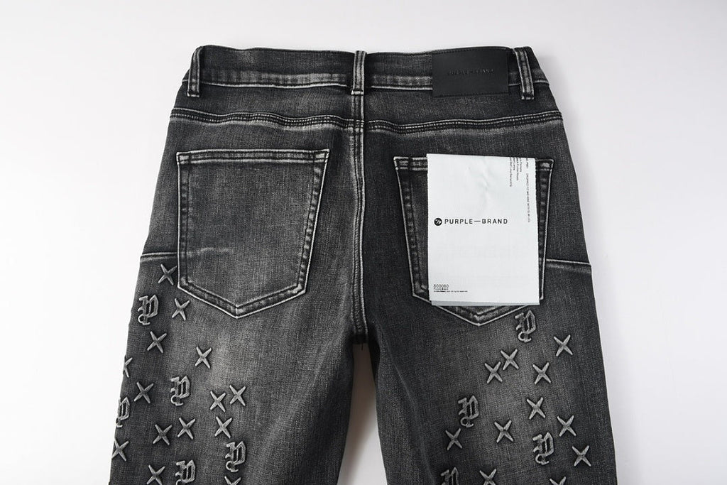 Purple Brand Skinny Jeans #9153 – Destroyed Crystal Diamond Denim