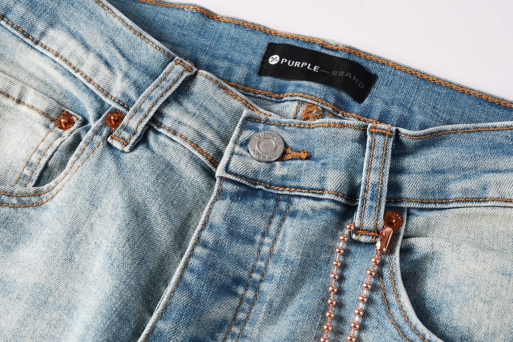 Purple Brand Skinny Jeans #9152 – Destroyed Crystal Diamond Denim