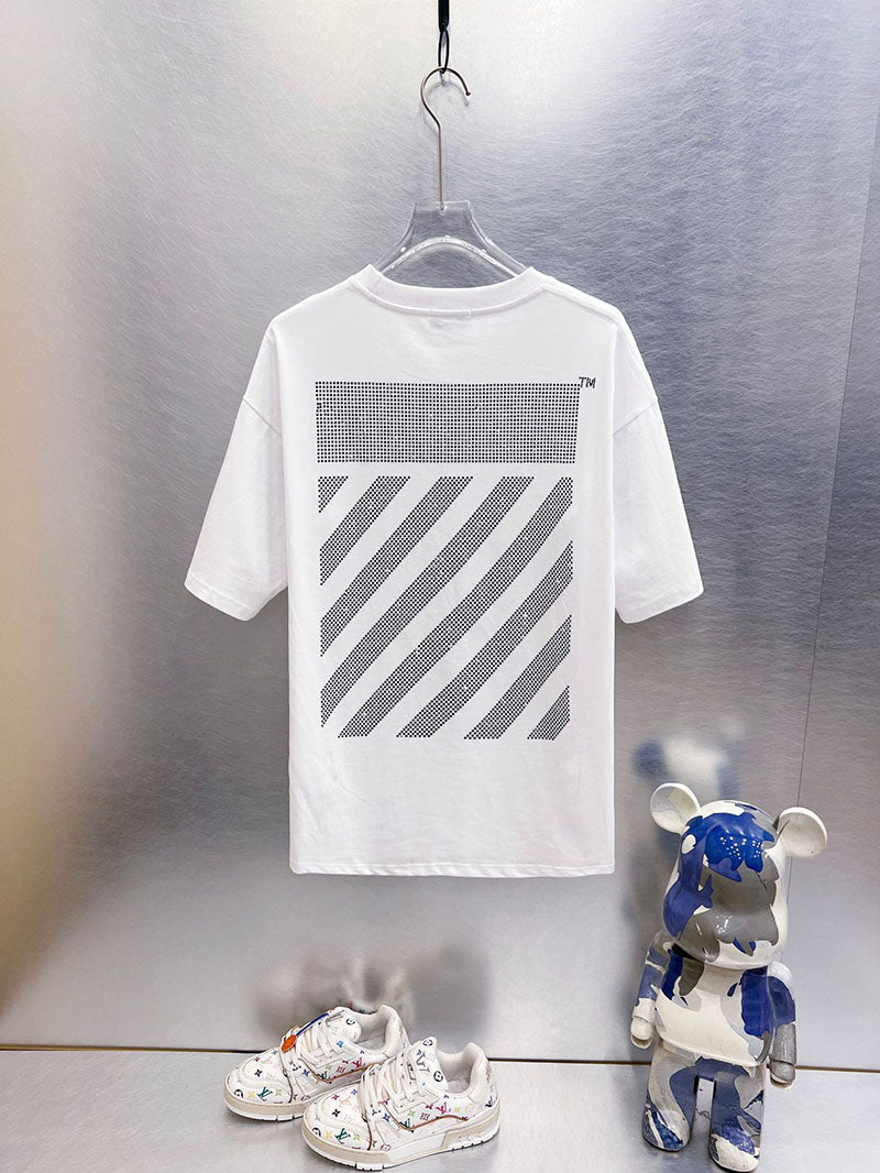 Off-White Big Off Diag Skate T-Shirt — Cyan / White / Black