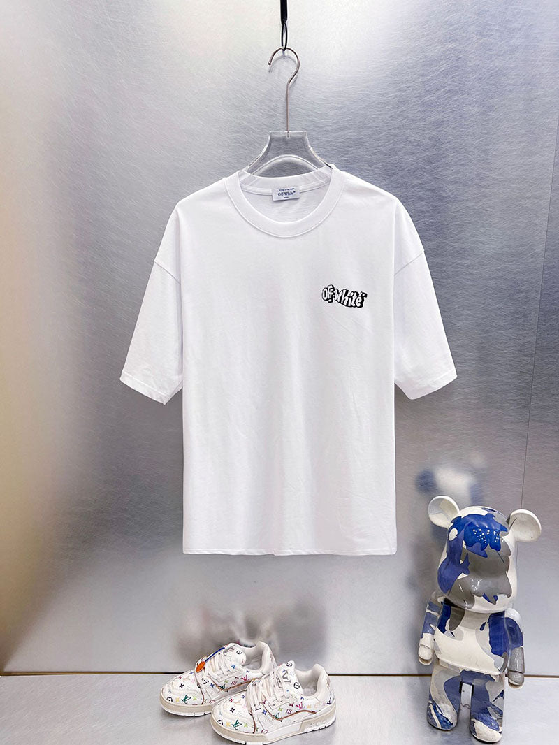 Off-White Arrow Print T-Shirt — Grey / White / Black