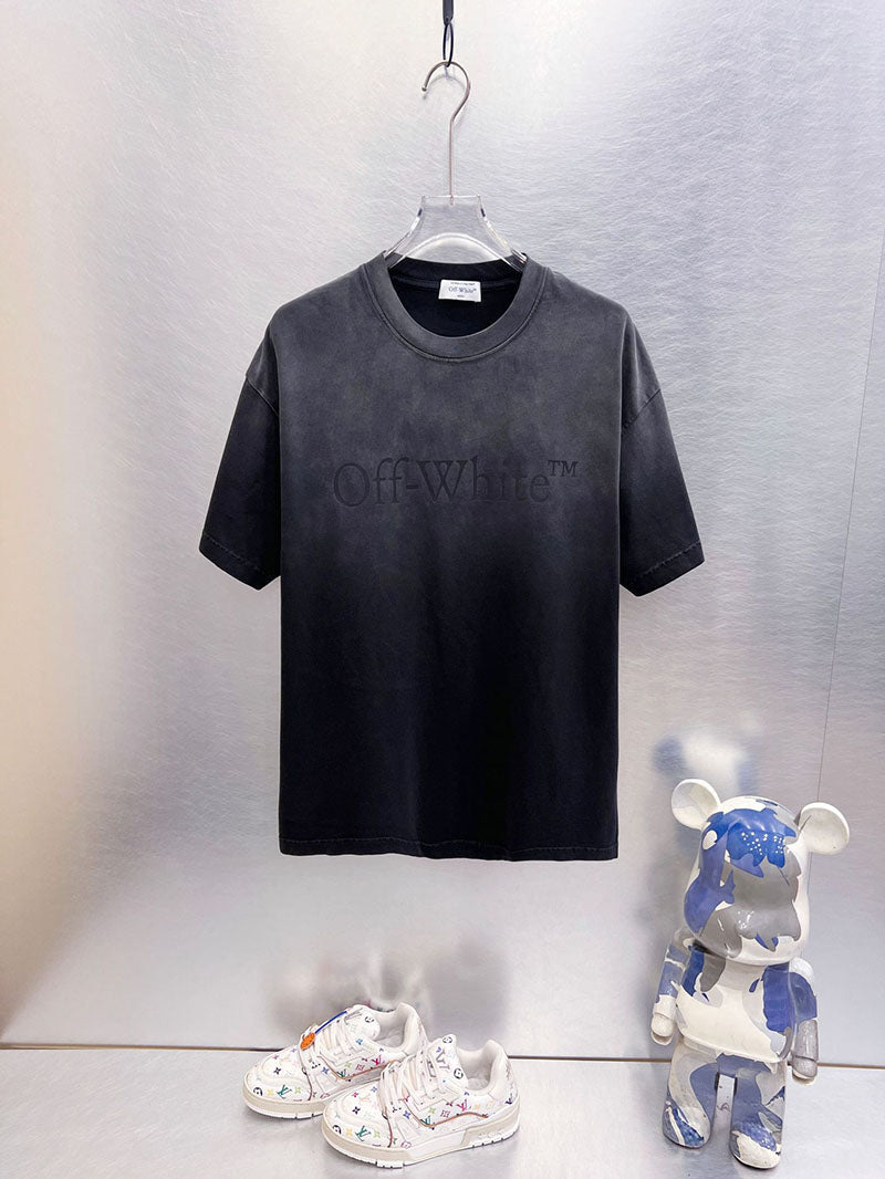 Off-White Laundry Skate Logo Tee — Black / Denim Blue / Light Steel Blue