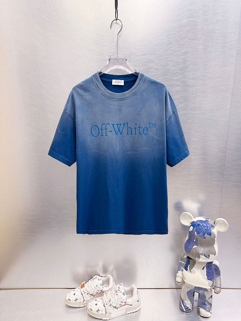 Off-White Laundry Skate Logo Tee — Black / Denim Blue / Light Steel Blue