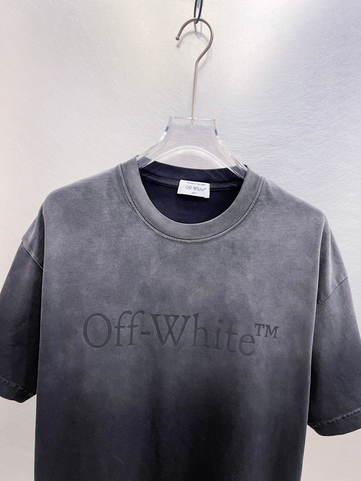 Off-White Laundry Skate Logo Tee — Black / Denim Blue / Light Steel Blue