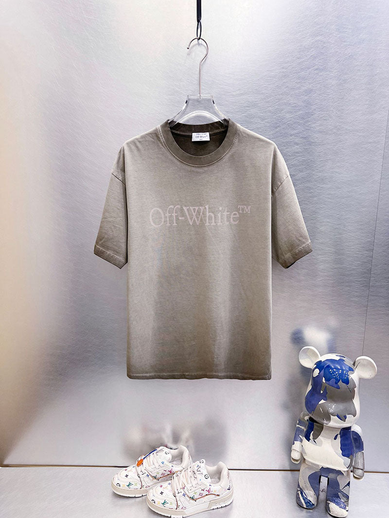 Off-White Laundry Skate Logo Tee — Matcha Green / Light Apricot