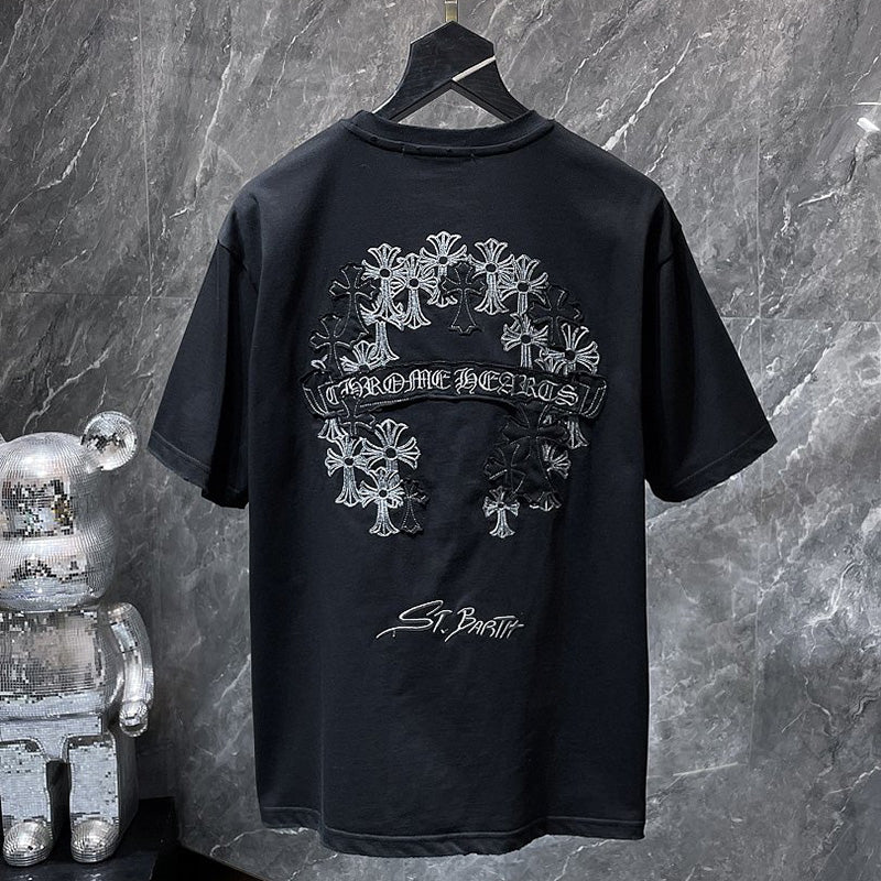 Chrome Hearts Bordeaux Wine Graphic T-Shirt