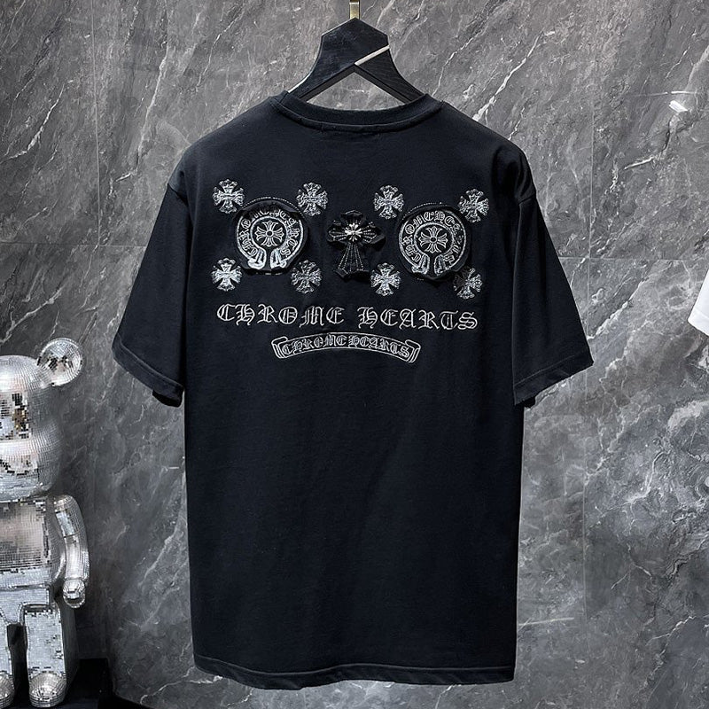 Chrome Hearts Graphic T-Shirt – Black Vintage Wash Cotton Tee