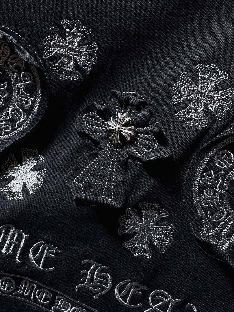 Chrome Hearts Graphic T-Shirt – Black Vintage Wash Cotton Tee