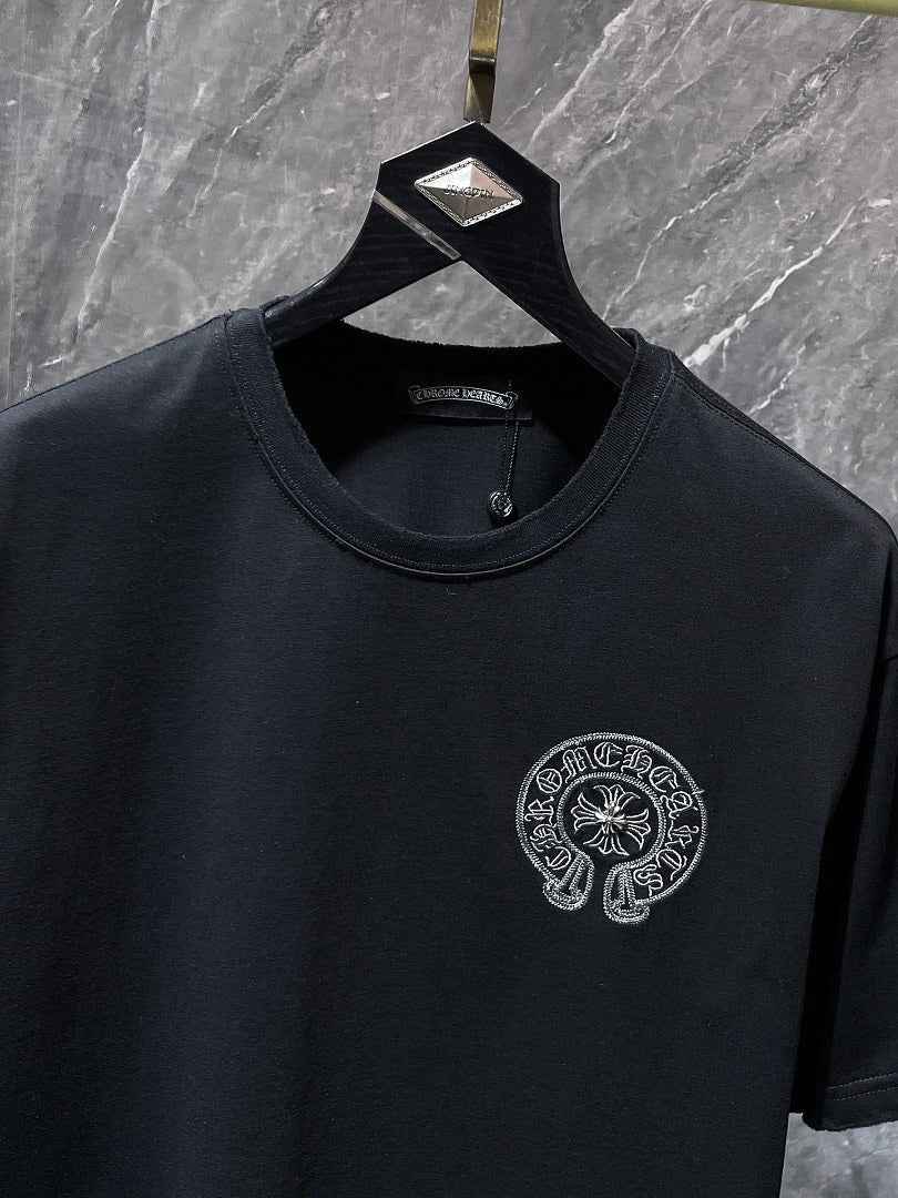 Chrome Hearts Graphic T-Shirt – Black Vintage Wash Cotton Tee