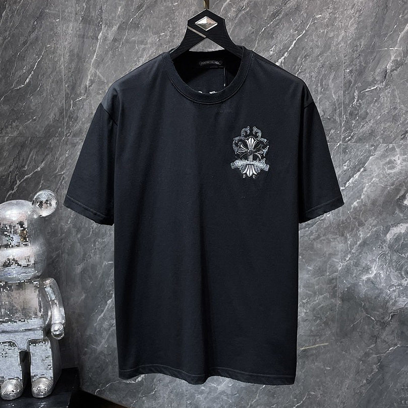 Chrome Hearts Gothic Cross Graphic T-Shirt | Black