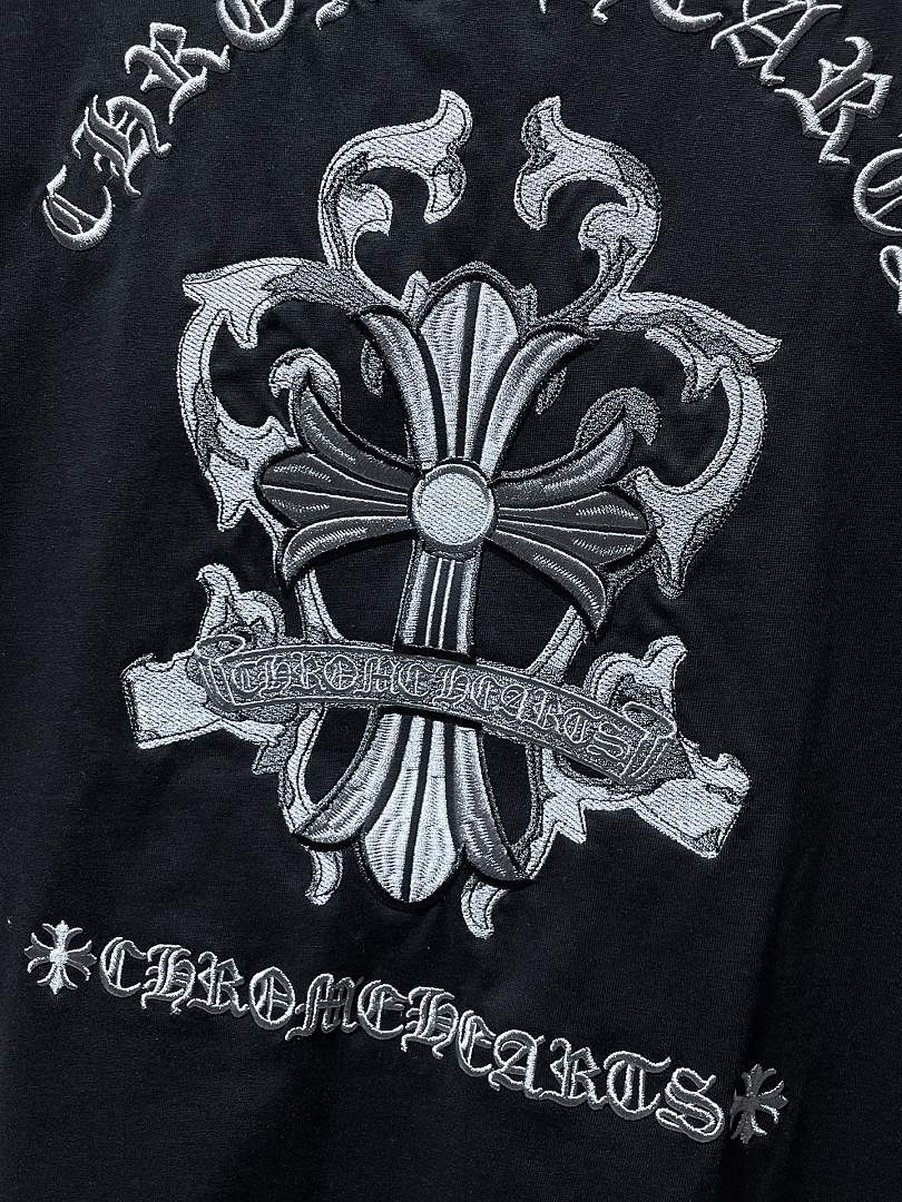 Chrome Hearts Gothic Cross Graphic T-Shirt | Black