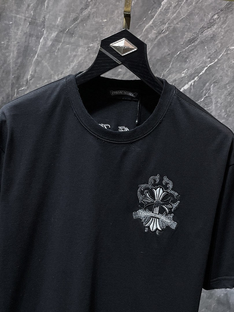 Chrome Hearts Gothic Cross Graphic T-Shirt | Black