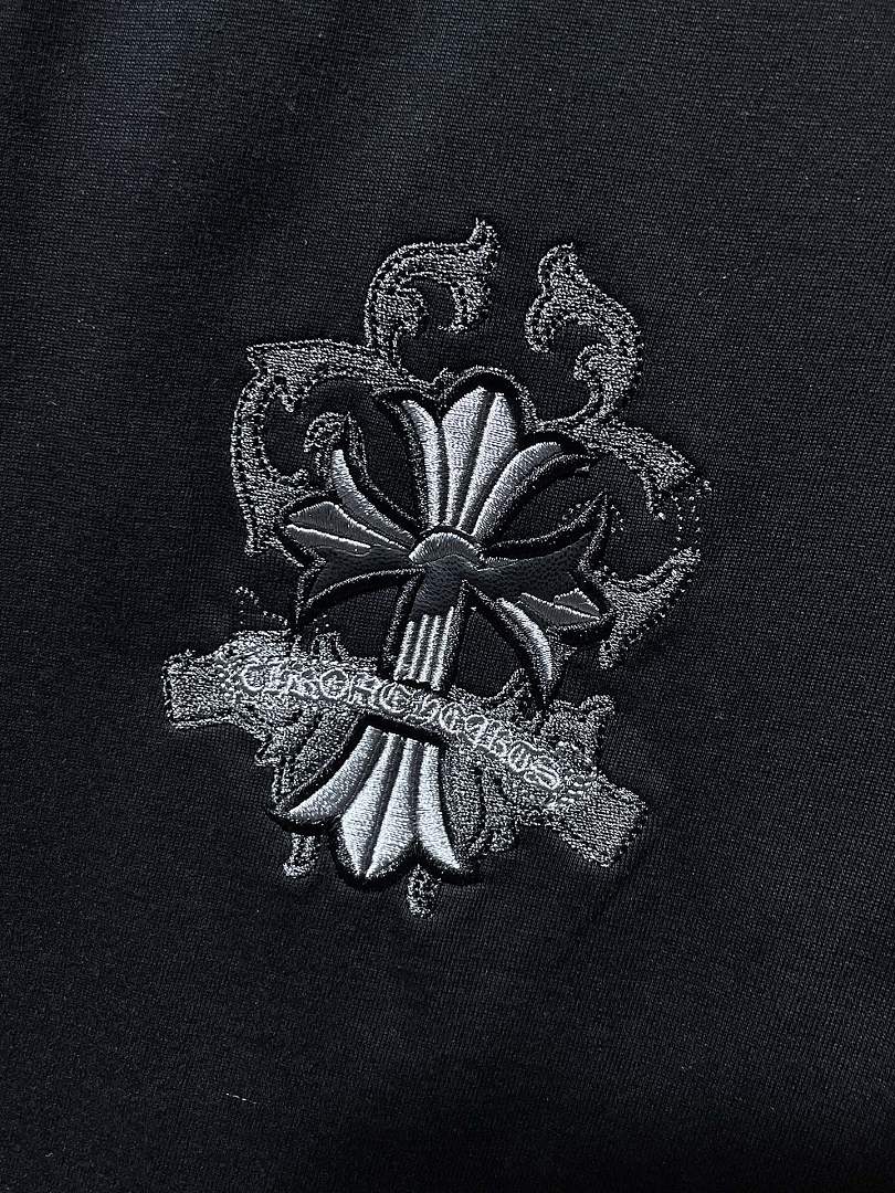 Chrome Hearts Gothic Cross Graphic T-Shirt | Black
