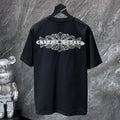 Chrome Hearts Fleur Cross Embroidered Graphic Tee – Black