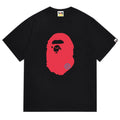 BAPE Ape Head Red Graphic Tee - Black