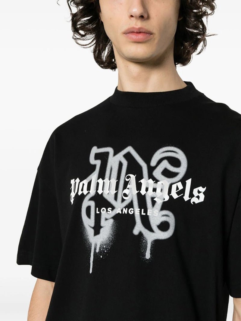 Palm Angels Classic Logo Print T-Shirt – 100% Cotton