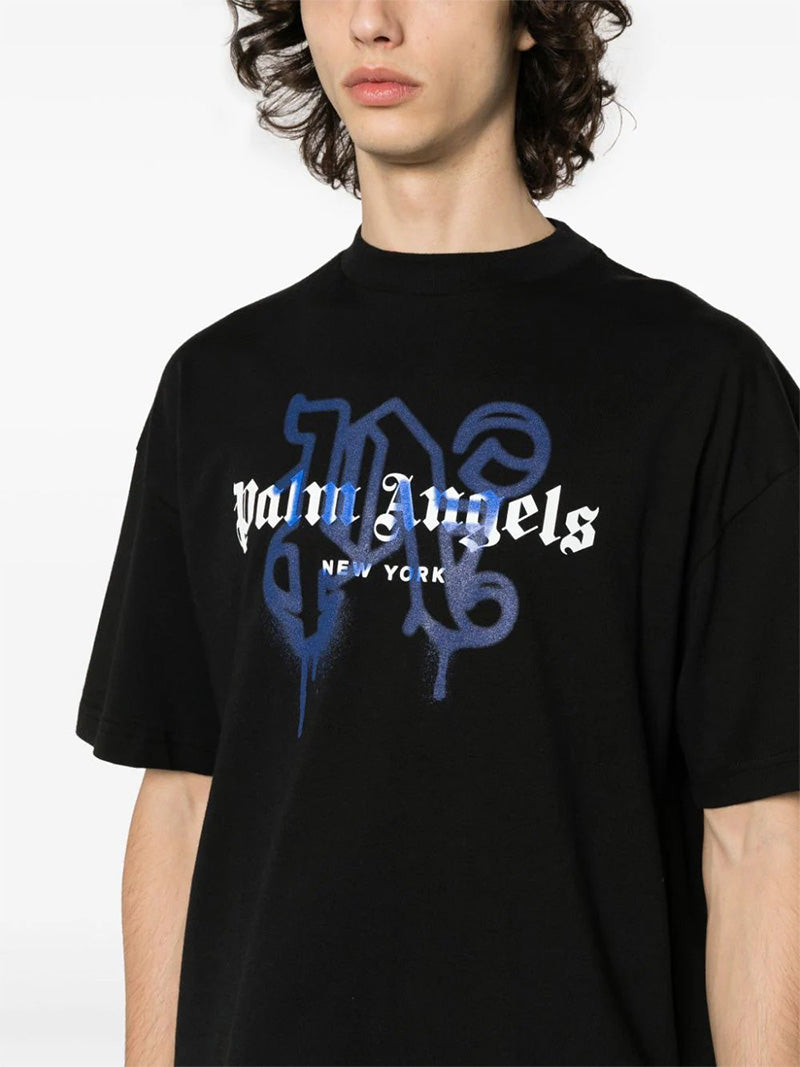 Palm Angels Logo Print T-Shirt – 100% Cotton