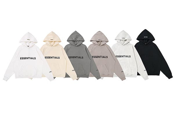 Fear Of God Essentials Hoodie – Black / Camel / Apricot / Cement Gray / White / Hemp Gray