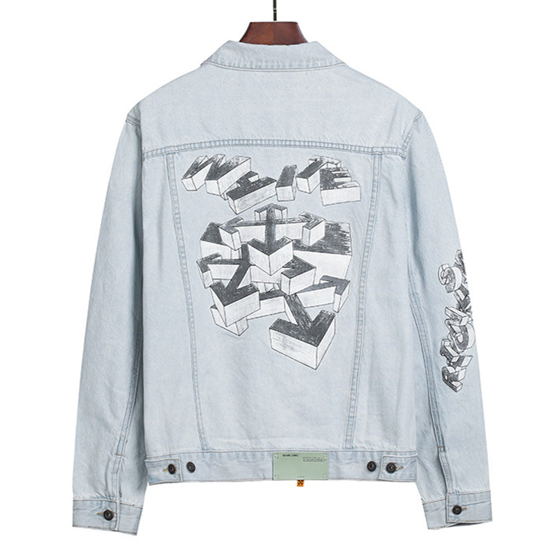 OFF WHITE 3D Building Blocks Jacket – Blue