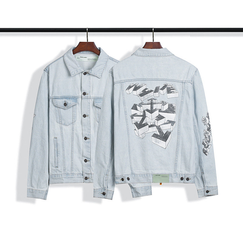 OFF WHITE 3D Building Blocks Jacket – Blue