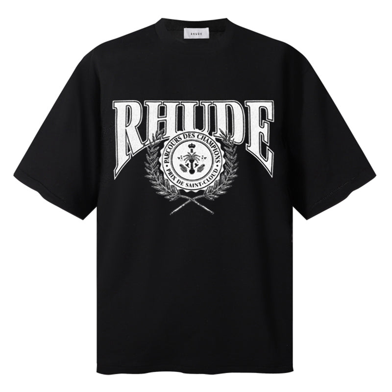 RHUDE Saint-Cloud Tee – White / Black