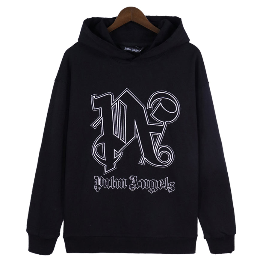 Palm Angels Hoodie – Black Men's Premium Cotton Hoodie