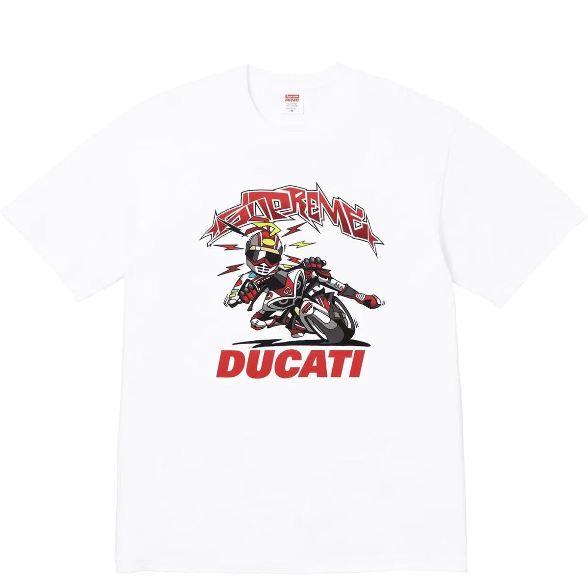 Supreme 25SS Ducati Bike Tee – Black / White