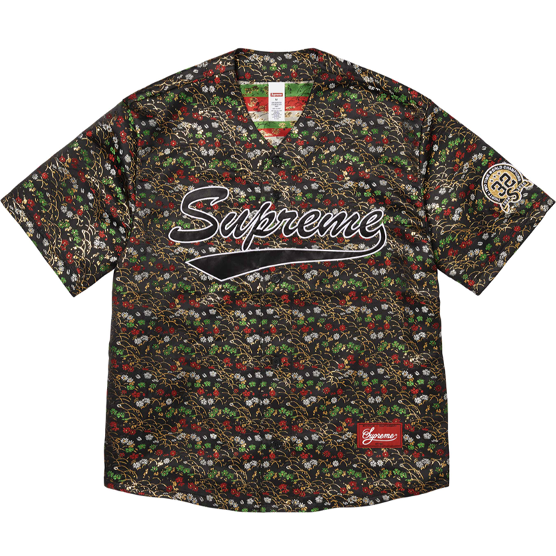 Supreme Floral Jacquard Baseball Jersey