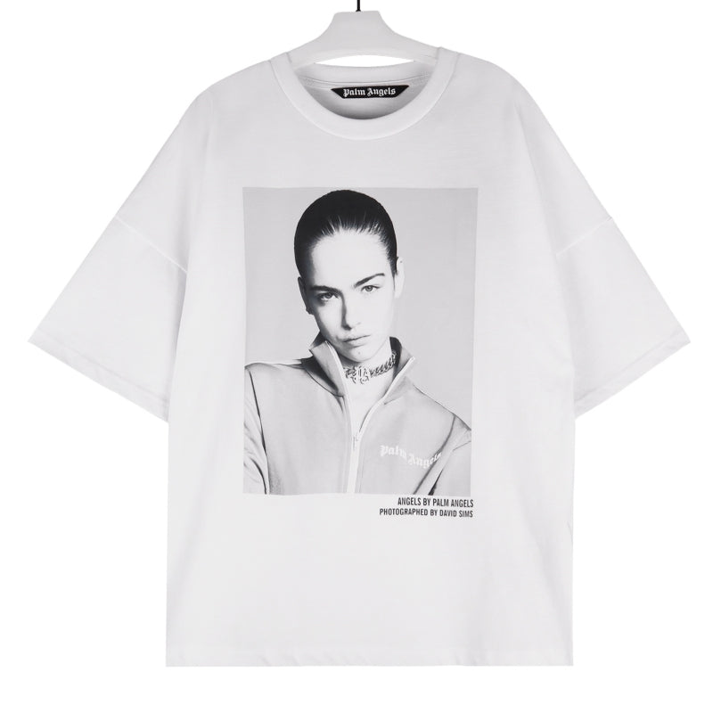 Palm Angels x David Sims Angels Portrait Photo Print Oversized T-Shirt