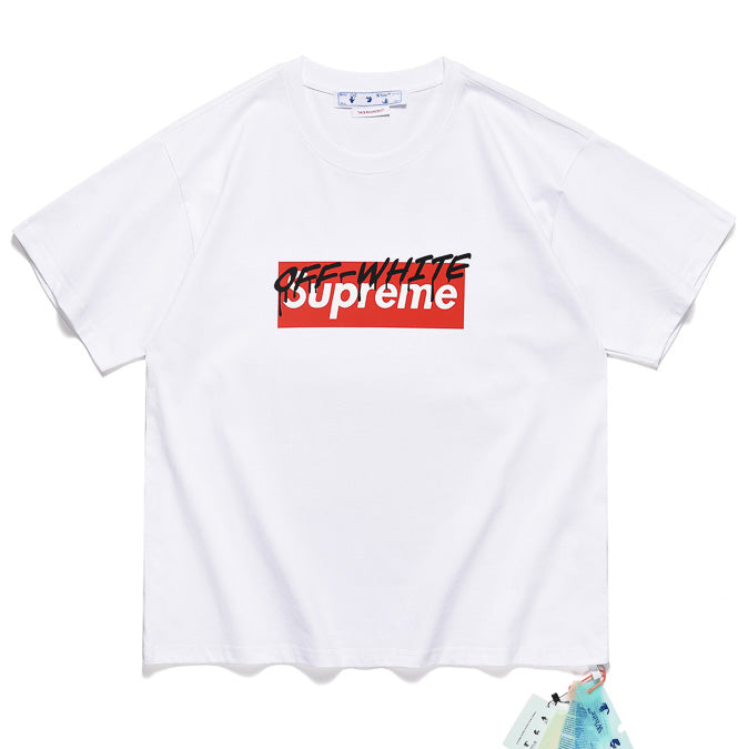 OFF-WHITE x Supreme Box Logo Collab Tee
