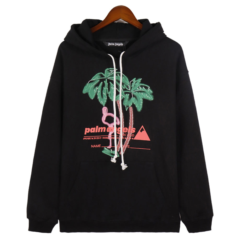 Palm Angels Hoodie – Men's Premium Cotton Hoodie | Black & Apricot