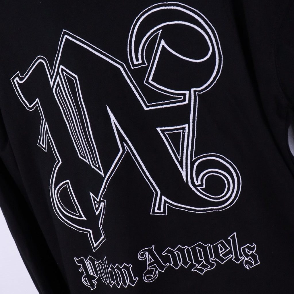 Palm Angels Hoodie – Black Men's Premium Cotton Hoodie