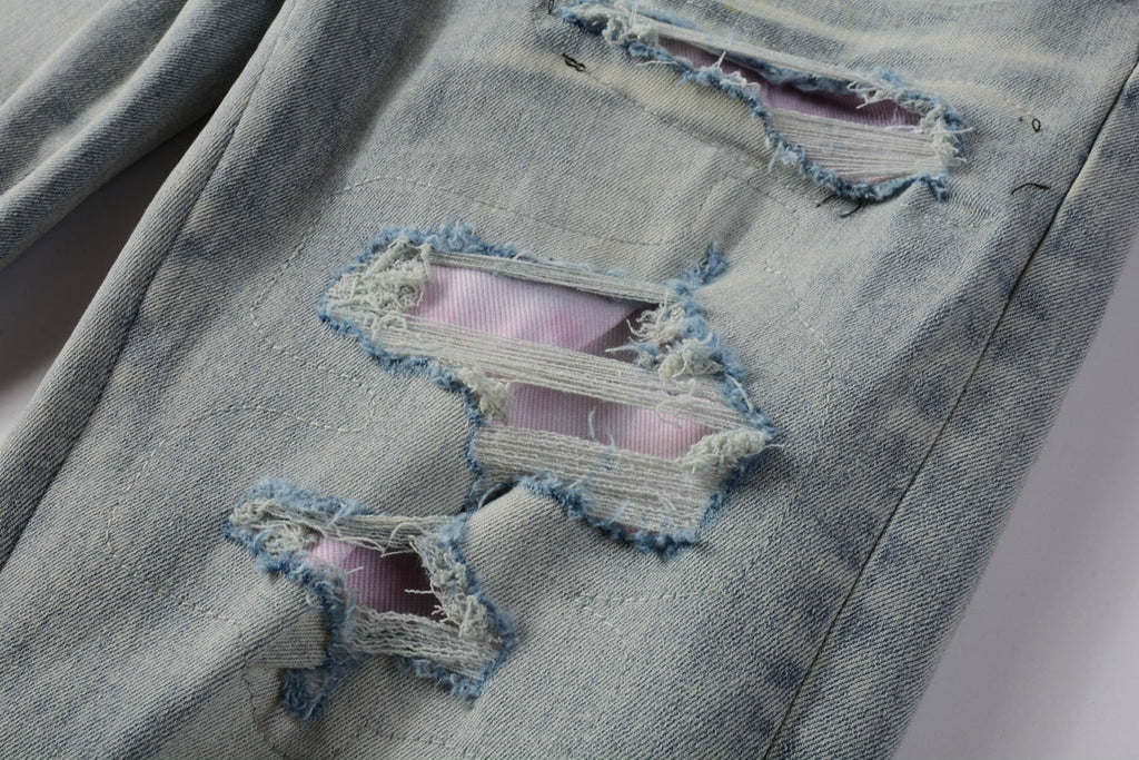 AMIRI Slim Fit Distressed Jeans – Full Length Denim