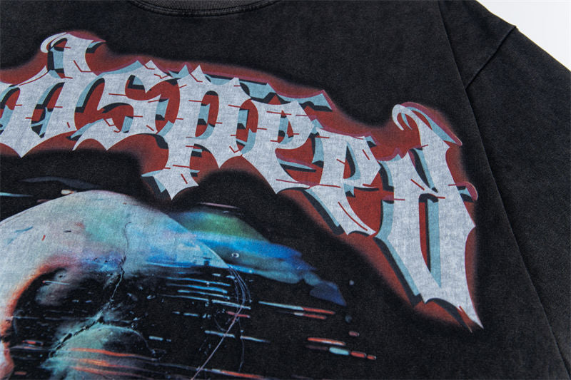 GODSPEED Glitchy Graphic T-Shirt – 100% Cotton