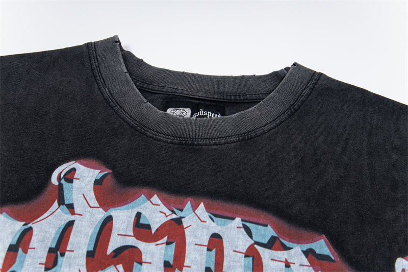 GODSPEED Glitchy Graphic T-Shirt – 100% Cotton